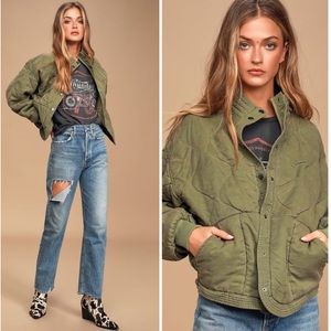 Quilted Bomber Jacket